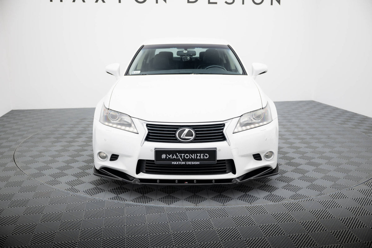 Street+ Spoilerlippe Front Ansatz passend für V.2 Lexus GS Mk4 (L10) schwarz Hochglanz – Ansicht 3