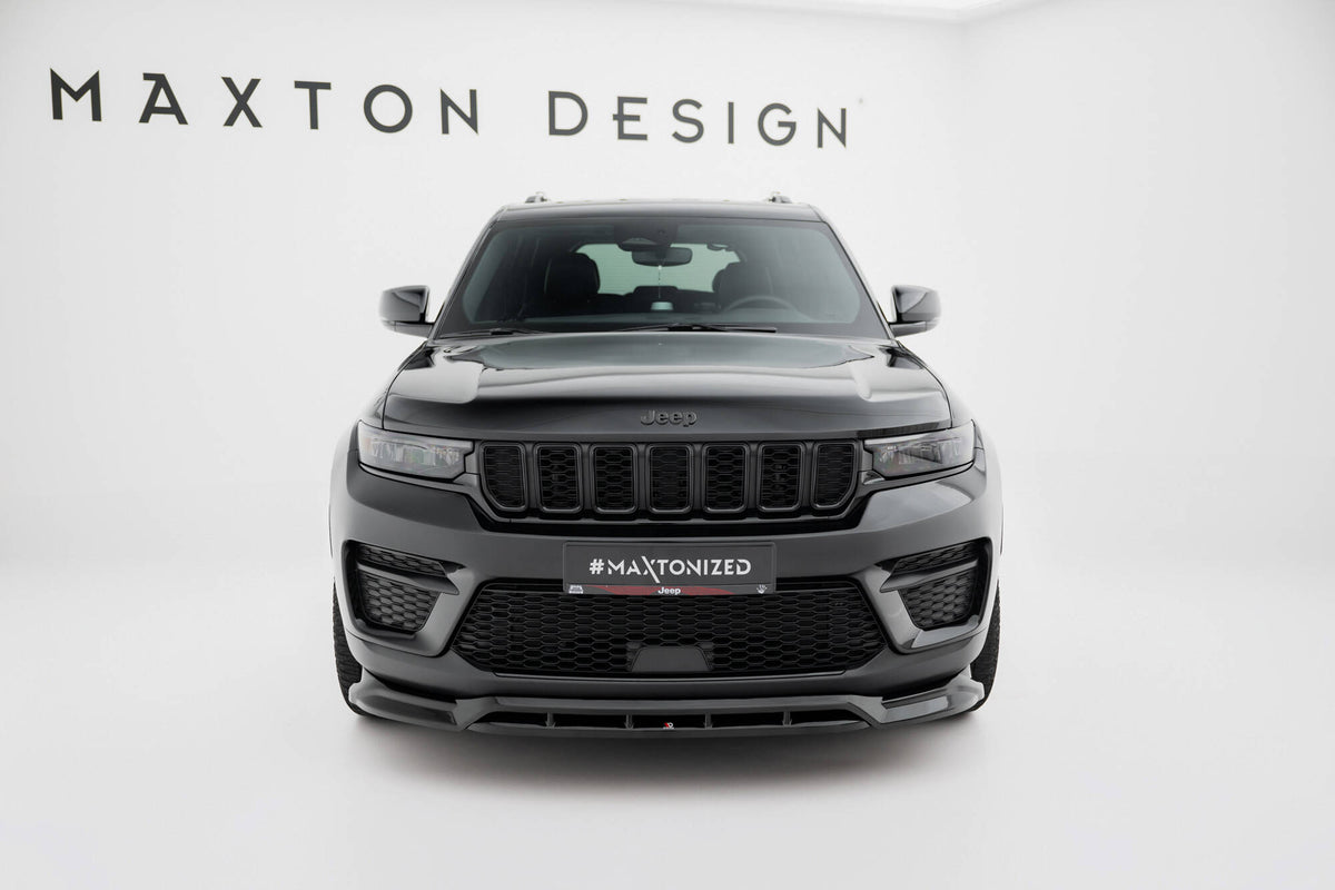 Street+ Spoilerlippe Front Ansatz passend für Jeep Grand Cherokee Mk5 schwarz Hochglanz – Ansicht 1