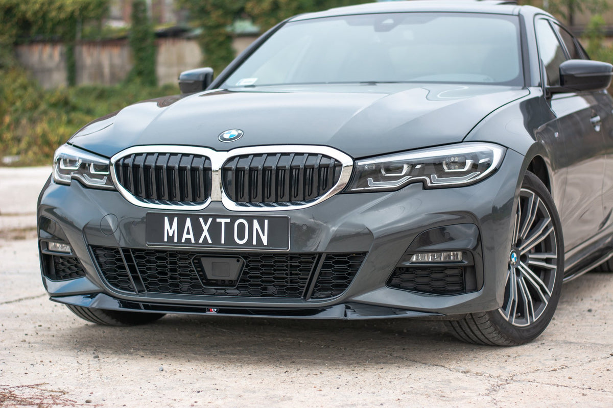 Street+ Spoilerlippe Front Ansatz V.1 passend für BMW 3er M-Paket G20  schwarz Hochglanz – Ansicht 1