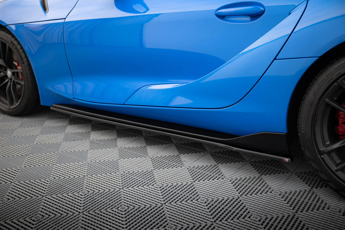 Street+ Seitenschweller Leisten V.2 passend für Toyota Supra Mk5 schwarz Hochglanz – Ansicht 6