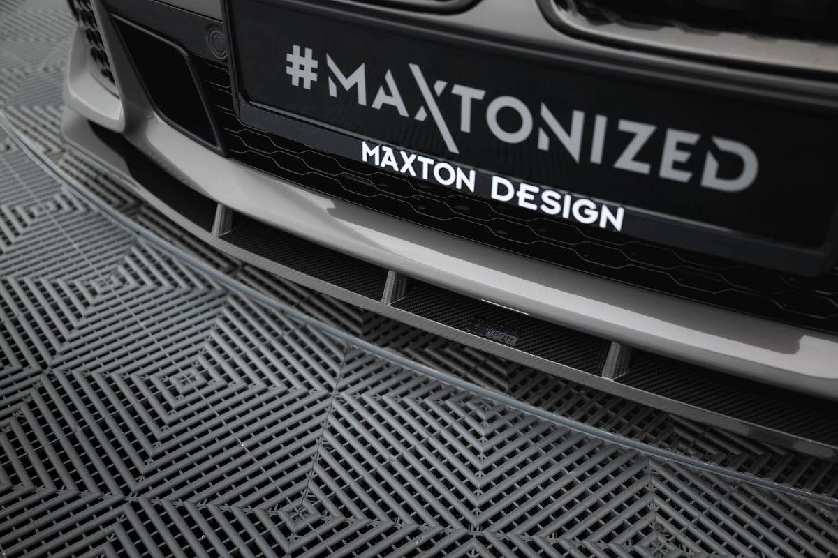 Set of Carbon Fiber Splitters BMW 7 M-Paket G11 Facelift schwarz matt – Ansicht 4
