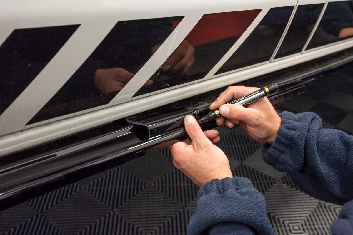 Street+ Seitenschweller Leisten passend für VW T6 schwarz Hochglanz – Ansicht 11