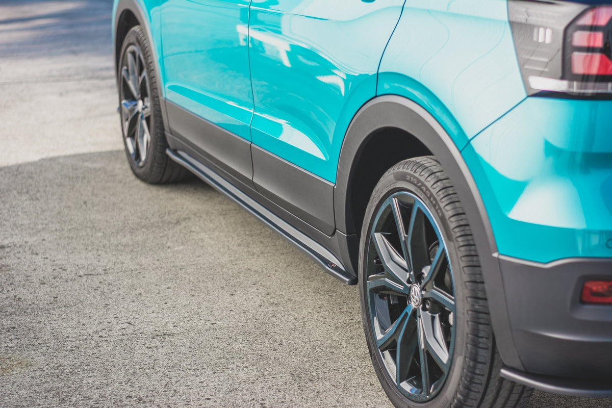 Street+ Seitenschweller Leisten passend für VW T-Cross schwarz Hochglanz – Ansicht 4