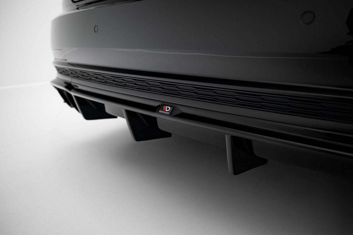 Diffusor Heck Ansatz passend für Audi S8 D5 schwarz Hochglanz – Ansicht 4