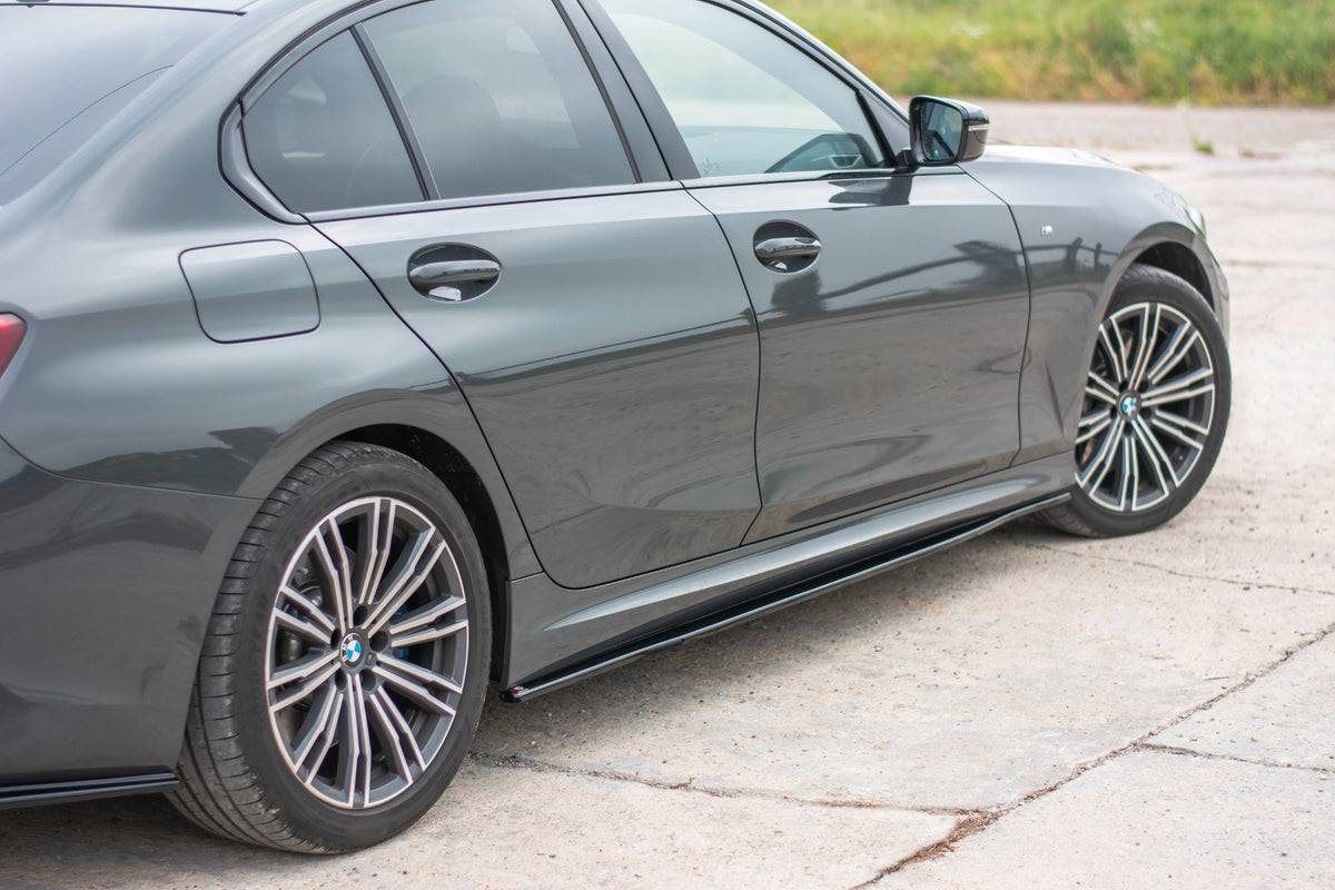 Street+ Seitenschweller Leisten passend für BMW 3er M-Paket G20  schwarz Hochglanz – Ansicht 1