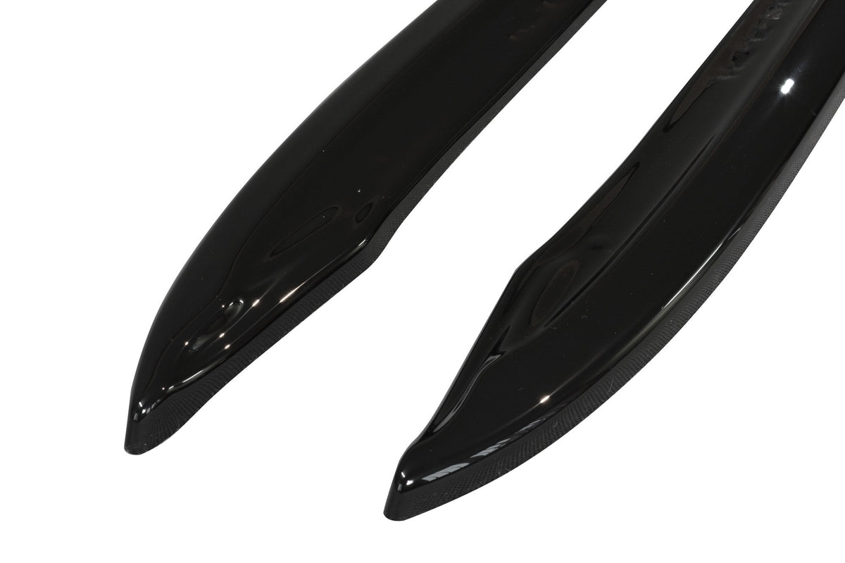 Heck Ansatz Flaps Diffusor passend für Mercedes-Benz E63 AMG W212  schwarz Hochglanz – Ansicht 5