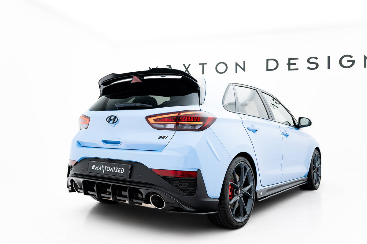 Heckspoiler Lippe V.2 Hyundai I30 N Hatchback Mk3 / Mk3 Facelift schwarz Hochglanz – Ansicht 1