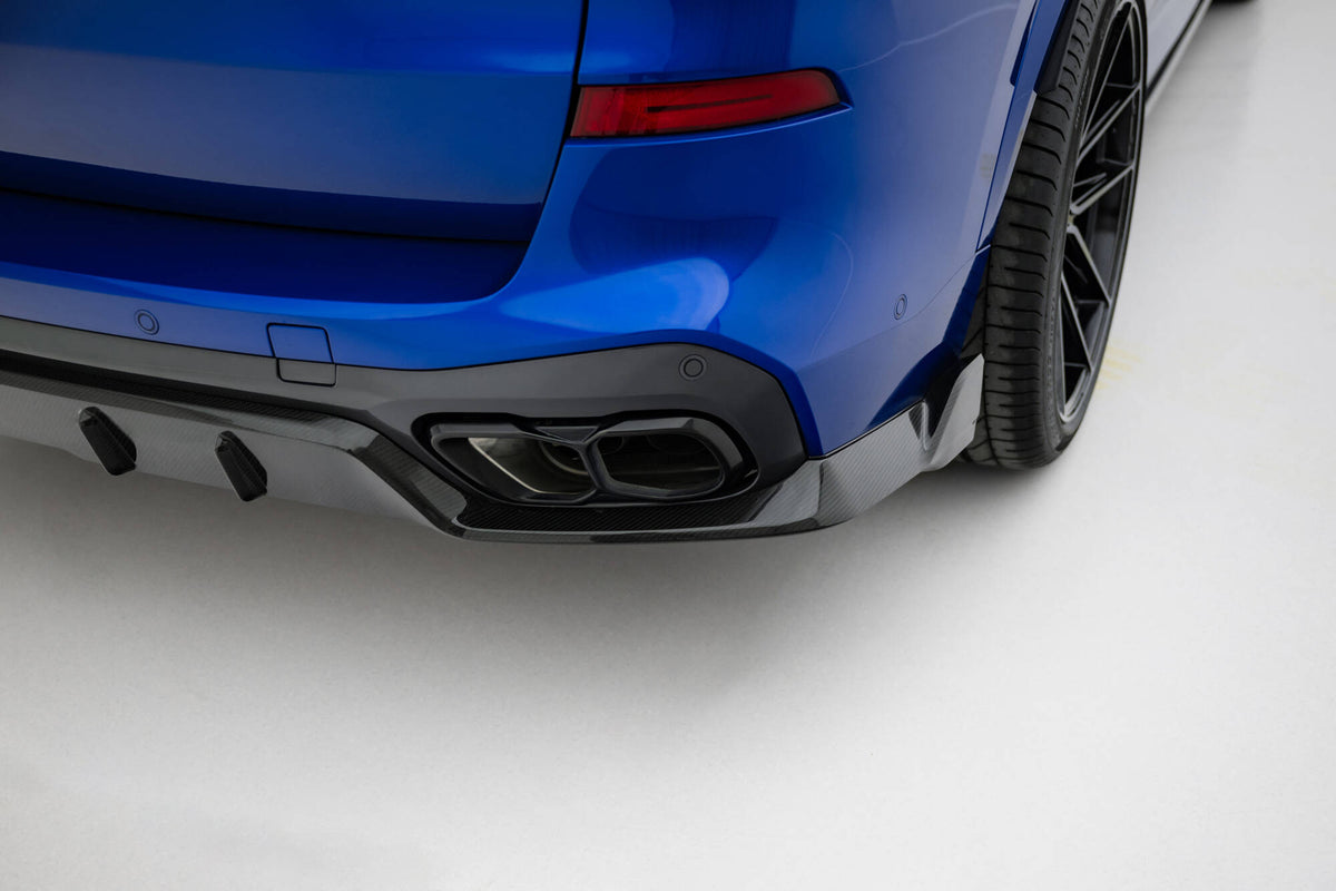 Prepreg Carbon Fiber Diffusor Heck Ansatz passend für BMW X5 M-Paket G05 – Ansicht 5