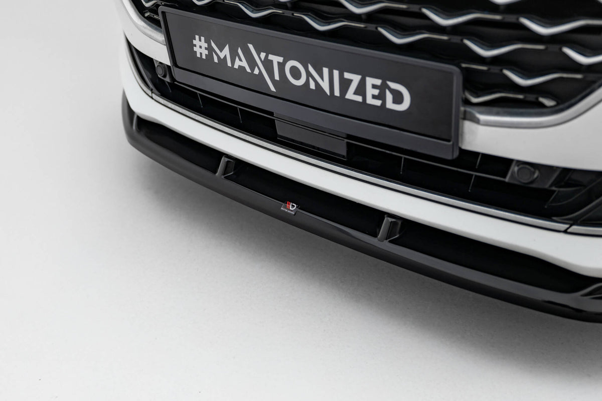 Street+ Spoilerlippe Front Ansatz V.1 passend für Ford Focus Vignale Mk4 schwarz Hochglanz – Ansicht 4