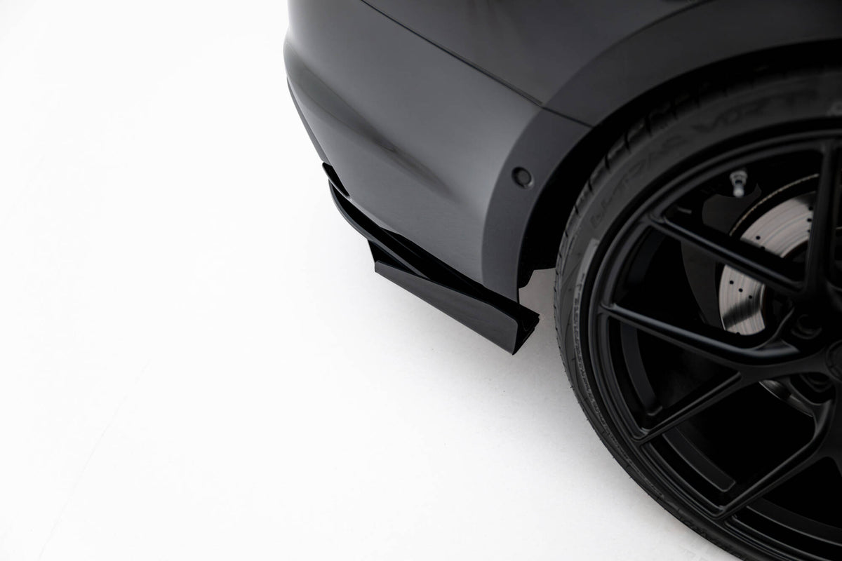 Street Pro Heck Ansatz Flaps Diffusor + Flaps passend für Ford Audi RS5 Coupe / Sportback F5 schwarz Hochglanz – Ansicht 4