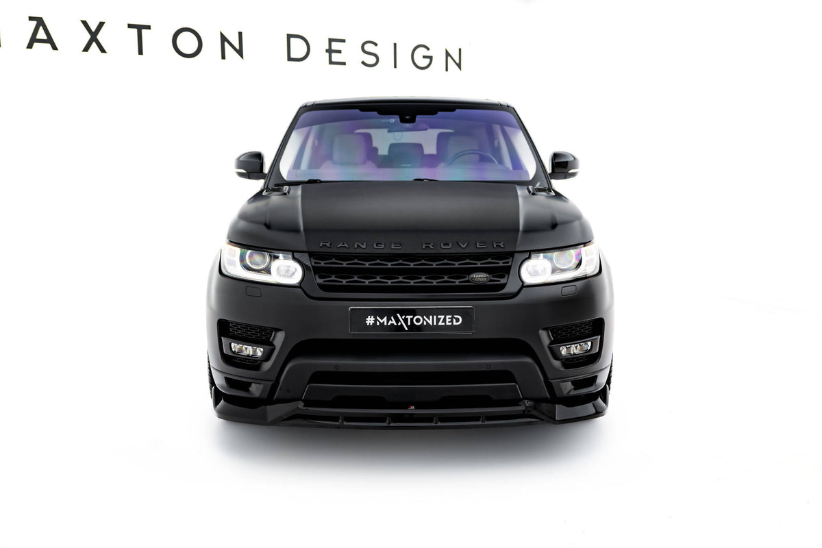 Street+ Spoilerlippe Front Ansatz passend für Land Rover Range Rover Sport Mk2 schwarz Hochglanz – Ansicht 3
