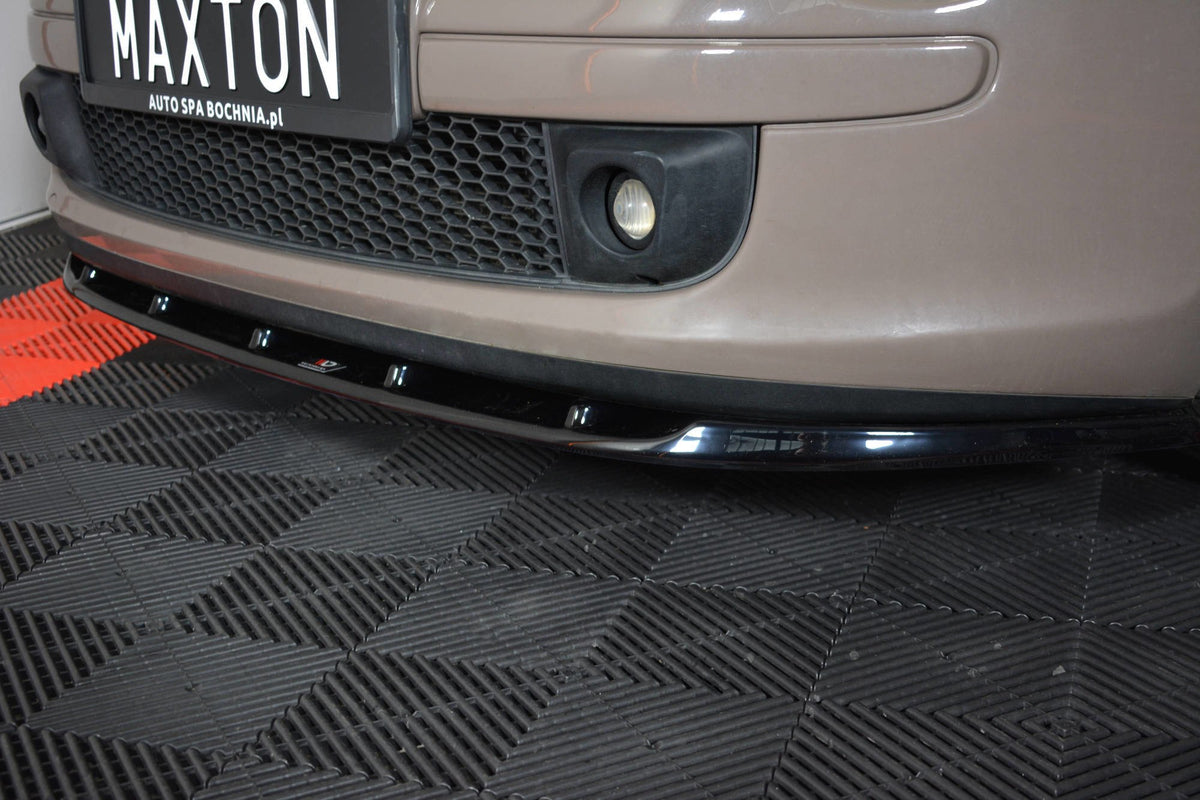 Street+ Spoilerlippe Front Ansatz V.1 passend für FIAT 500 HATCHBACK vor Facelift schwarz Hochglanz – Ansicht 3