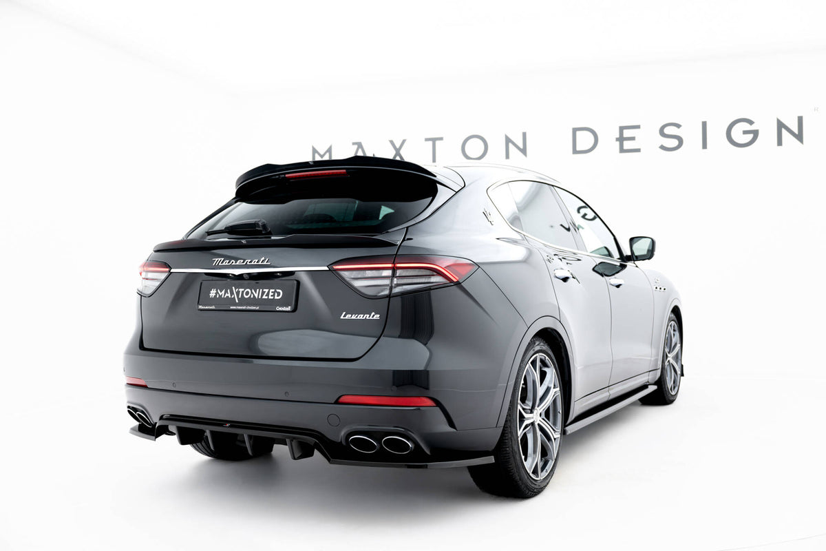 Höher Heckspoiler Lippe Maserati Levante GT Mk1 Facelift schwarz Hochglanz – Ansicht 1