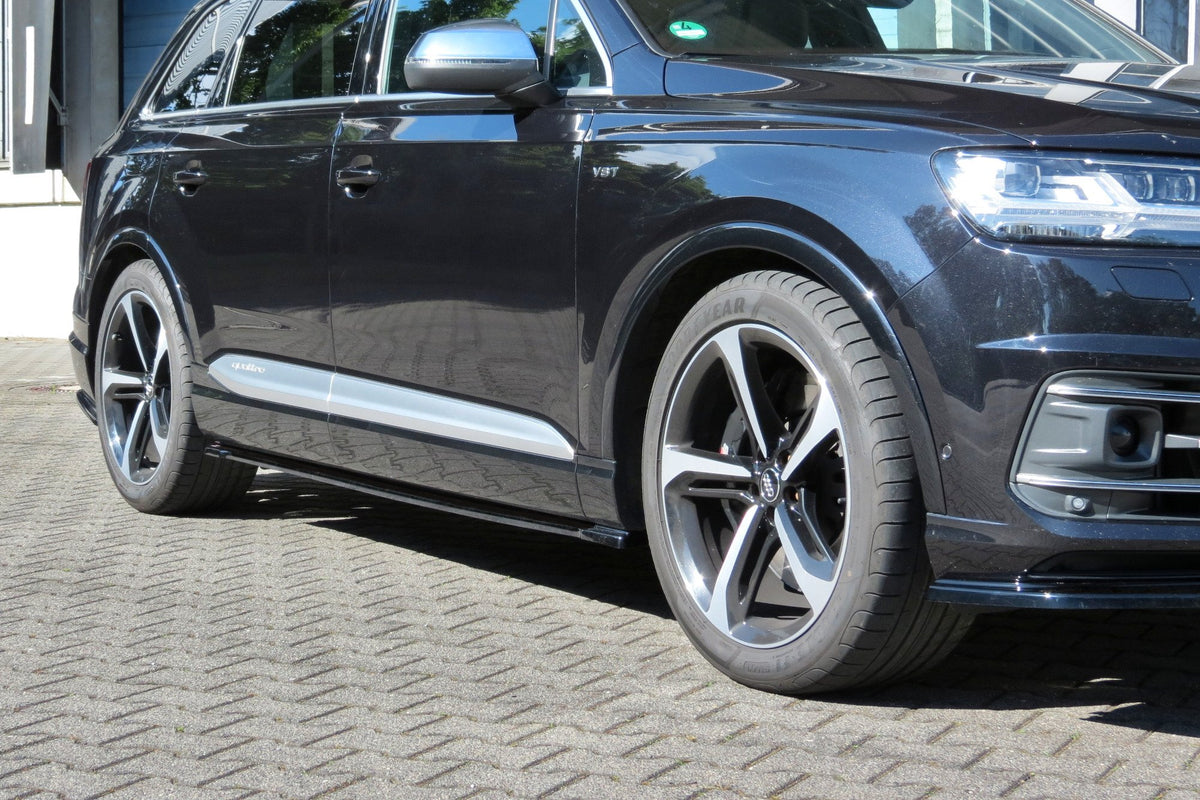 Street+ Seitenschweller Leisten passend für Audi SQ7 / Q7 S-Line Mk.2 schwarz Hochglanz – Ansicht 4