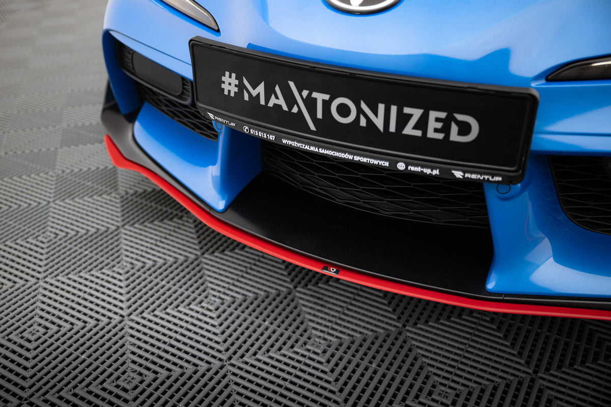 Street+ Spoilerlippe Front Ansatz V.3 passend für Toyota Supra Mk5 schwarz Hochglanz – Ansicht 6