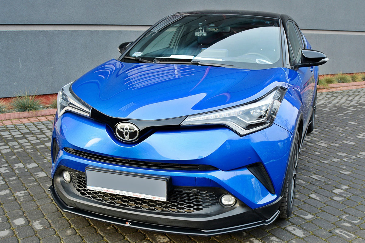 Street+ Spoilerlippe Front Ansatz V.1 passend für TOYOTA C-HR  schwarz Hochglanz – Ansicht 1
