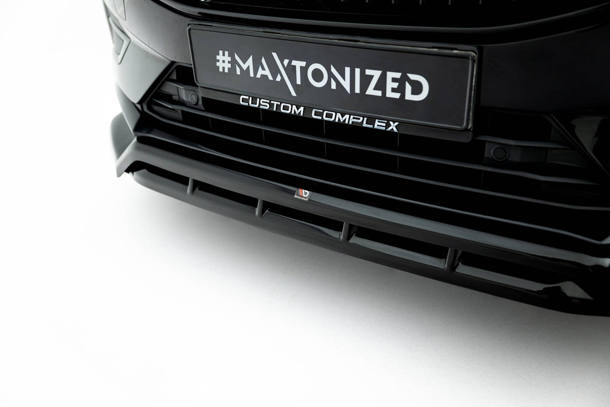 Street+ Spoilerlippe Front Ansatz passend für Volvo XC60 Mk2 schwarz Hochglanz – Ansicht 3