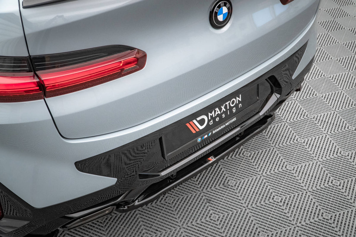 Heckansatz BMW X4 M-Paket G02 Facelift schwarz Hochglanz – Ansicht 4