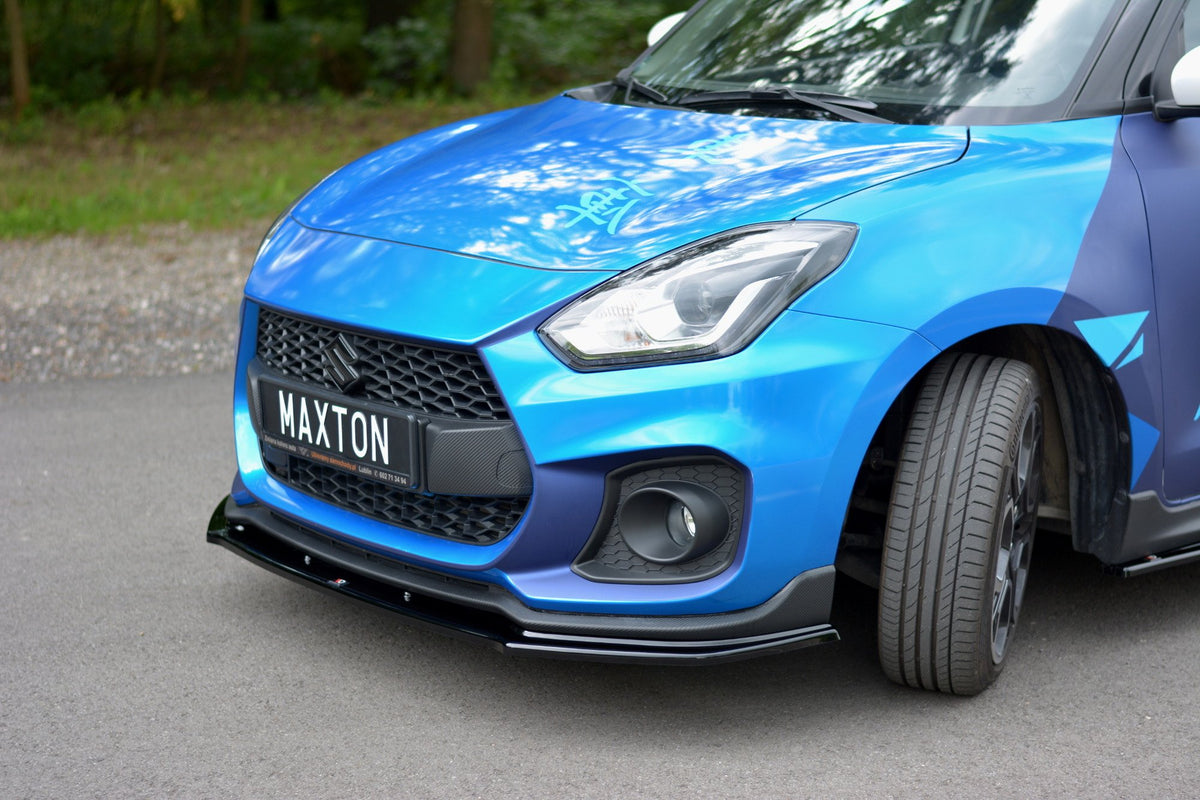 Street+ Spoilerlippe Front Ansatz V.1 passend für SUZUKI SWIFT 6 SPORT schwarz Hochglanz – Ansicht 5