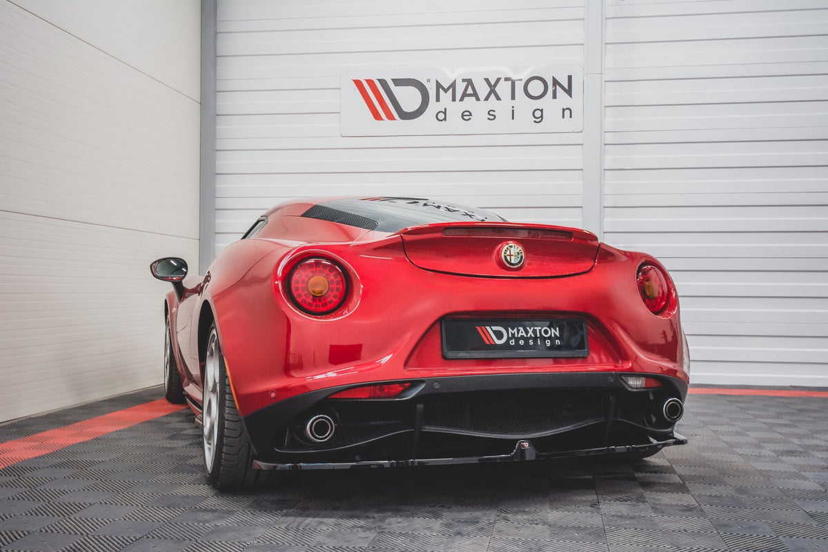 Heckansatz Alfa Romeo 4C schwarz Hochglanz – Ansicht 3
