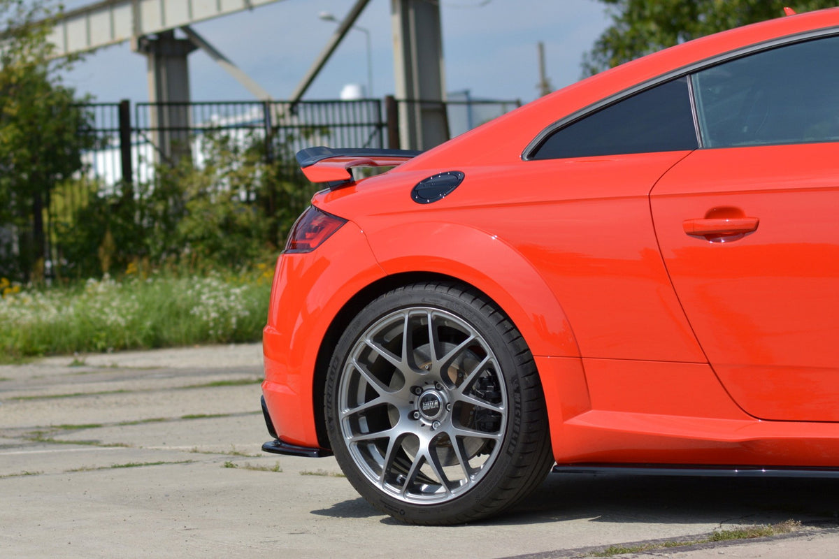 Heck Ansatz Flaps Diffusor passend für Audi TT RS 8S schwarz Hochglanz – Ansicht 4