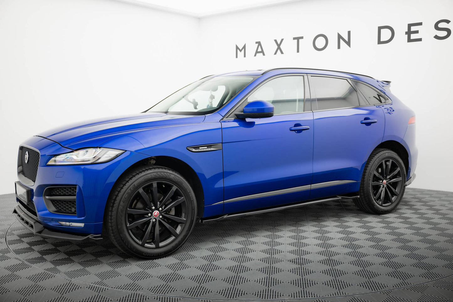Street+ Seitenschweller Leisten passend für Jaguar F-Pace S X761 schwarz Hochglanz – Ansicht 1