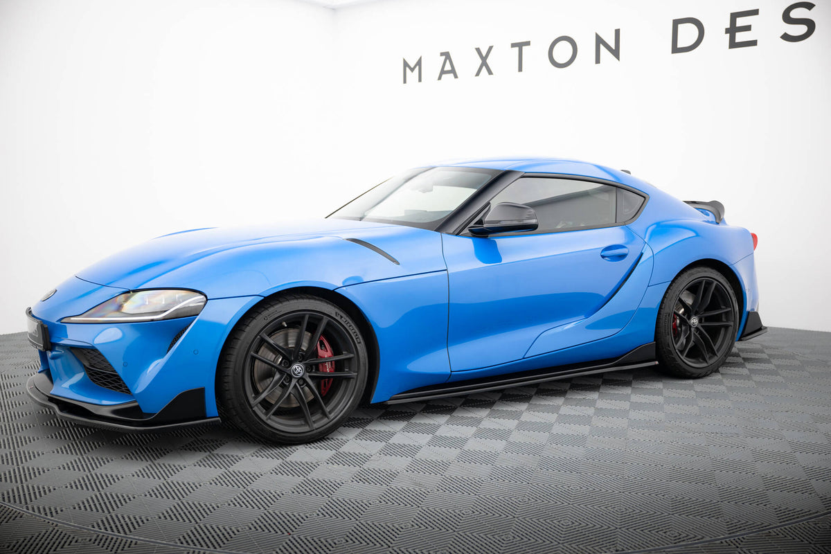 Street+ Seitenschweller Leisten V.2 passend für Toyota Supra Mk5 schwarz Hochglanz – Ansicht 7