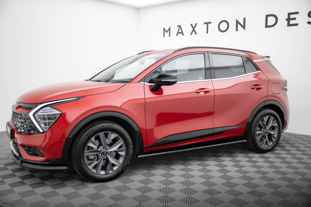 Street+ Seitenschweller Leisten passend für Kia Sportage GT-Line Mk5 schwarz Hochglanz – Ansicht 1