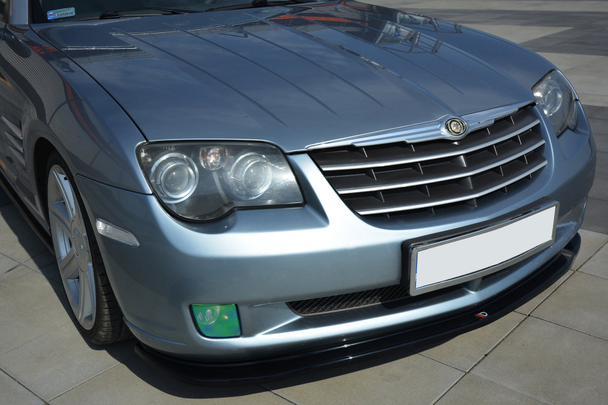 Street+ Spoilerlippe Front Ansatz passend für CHRYSLER CROSSFIRE schwarz Hochglanz – Ansicht 2