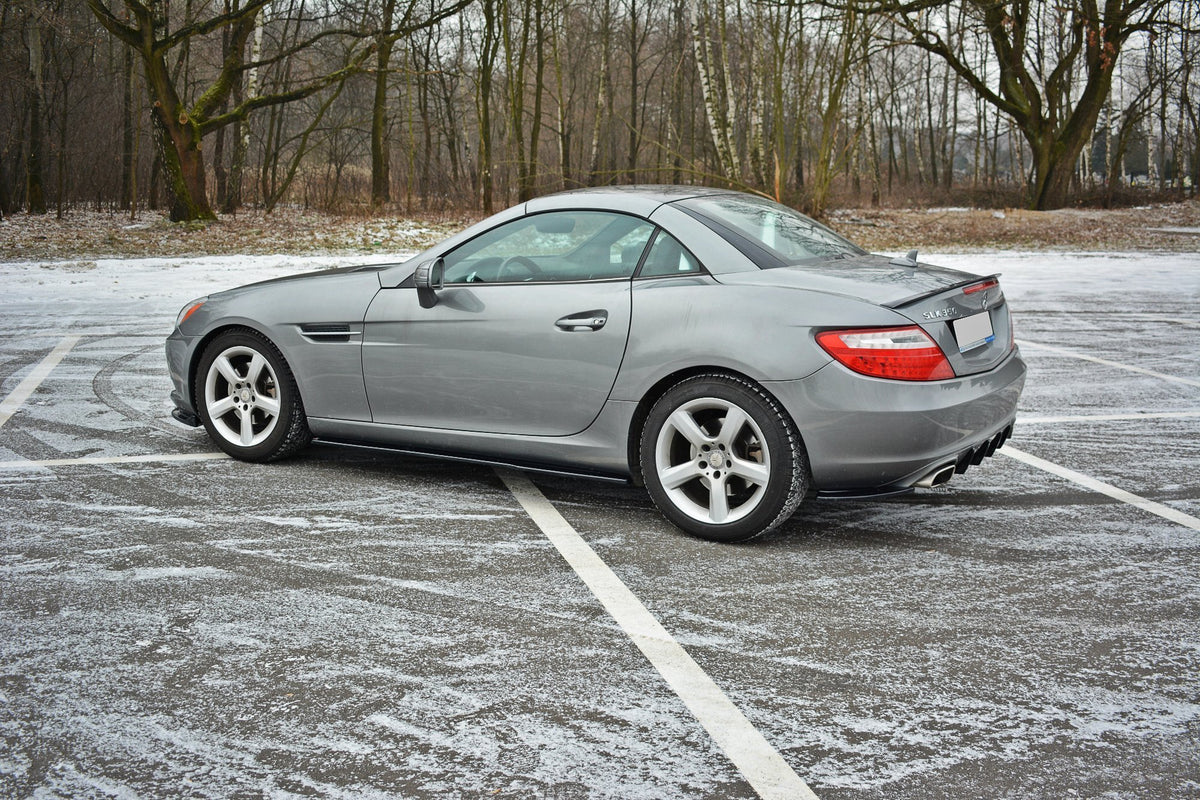 Street+ Seitenschweller Leisten passend für Mercedes-Benz SLK R172 schwarz Hochglanz – Ansicht 4