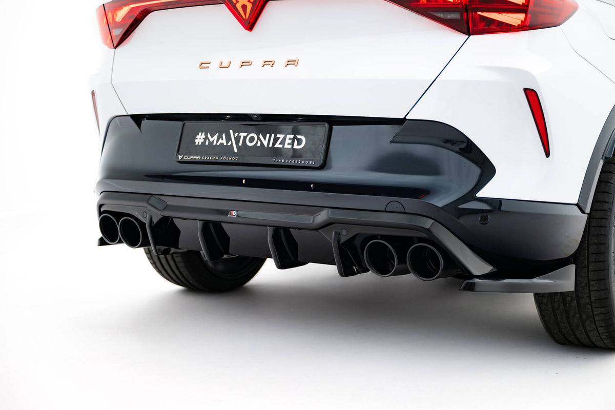 Diffusor Heck Ansatz + Endrohre passend für Cupra Formentor Mk1 Facelift – Ansicht 3