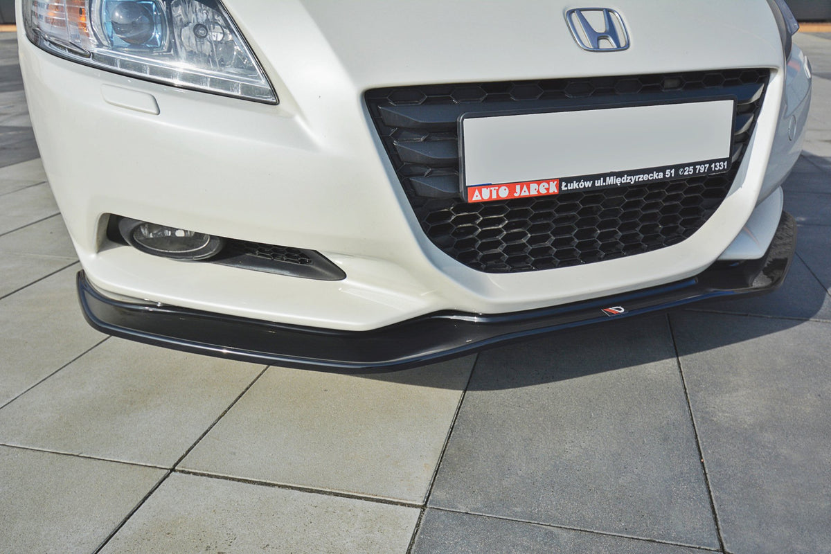 Street+ Spoilerlippe Front Ansatz V.1 passend für HONDA CR-Z  schwarz Hochglanz – Ansicht 3