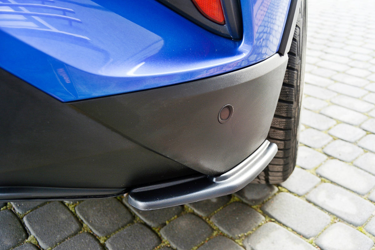 Heck Ansatz Flaps Diffusor passend für TOYOTA C-HR  schwarz Hochglanz – Ansicht 1