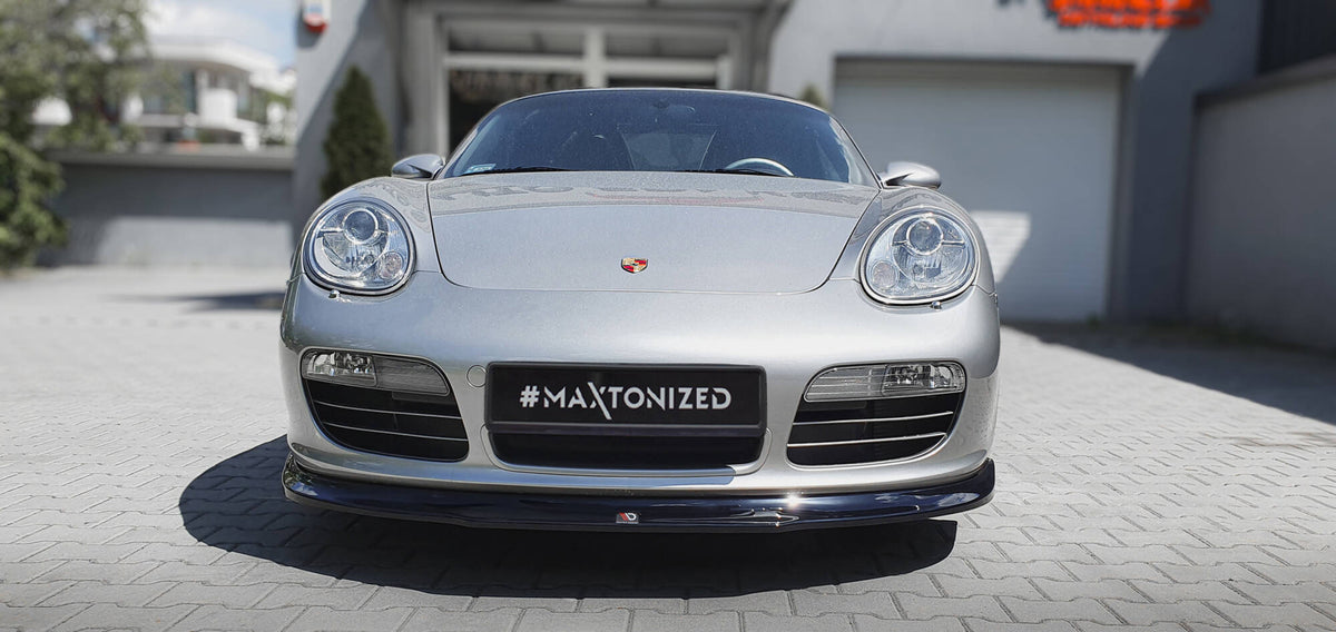 Street+ Spoilerlippe Front Ansatz passend für Porsche Boxster 987 schwarz Hochglanz – Ansicht 5