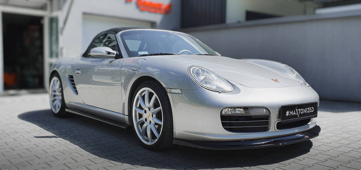 Street+ Spoilerlippe Front Ansatz passend für Porsche Boxster 987 schwarz Hochglanz – Ansicht 4