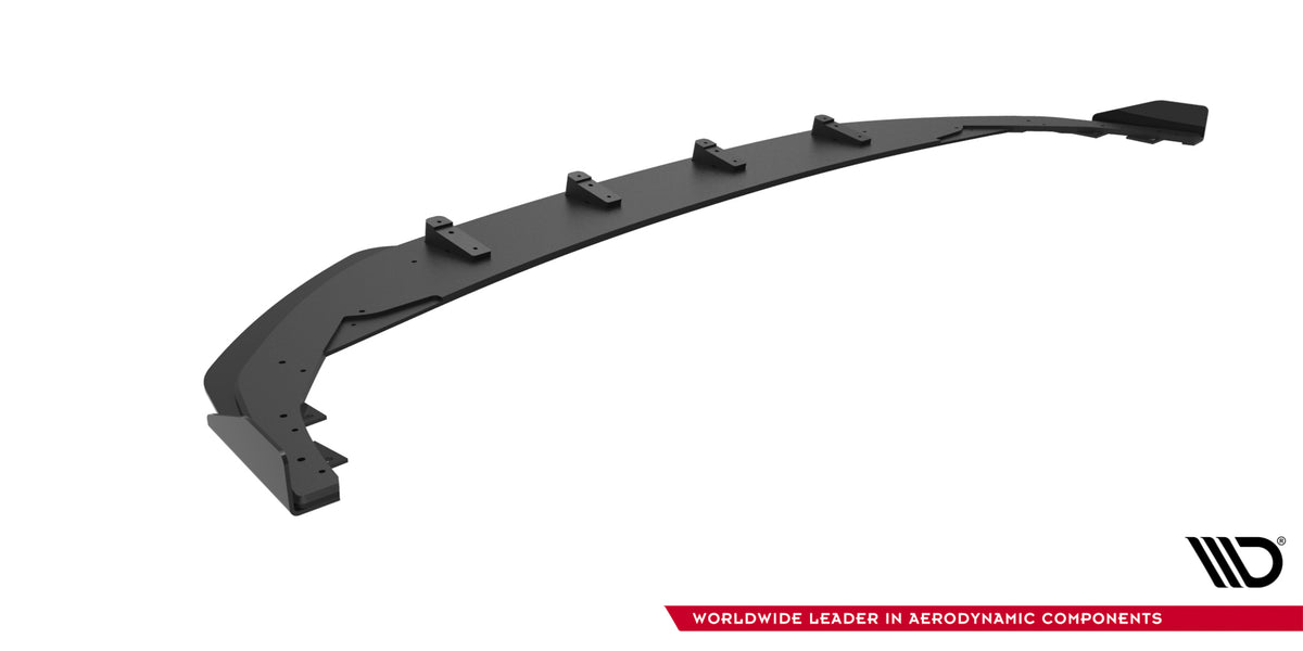 Street Pro Street+ Spoilerlippe Front Ansatz + Flaps passend für VW Golf R Hatchback Mk8 Facelift schwarz Hochglanz – Ansicht 7