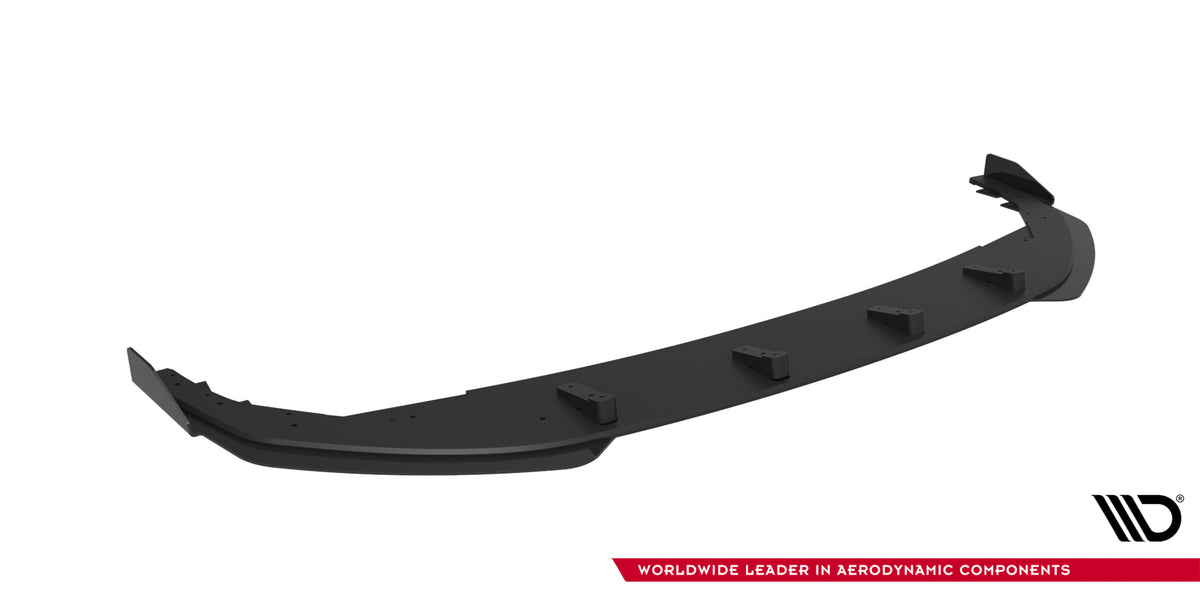 Street Pro Street+ Spoilerlippe Front Ansatz + Flaps passend für VW Golf R Hatchback Mk8 Facelift schwarz Hochglanz – Ansicht 6