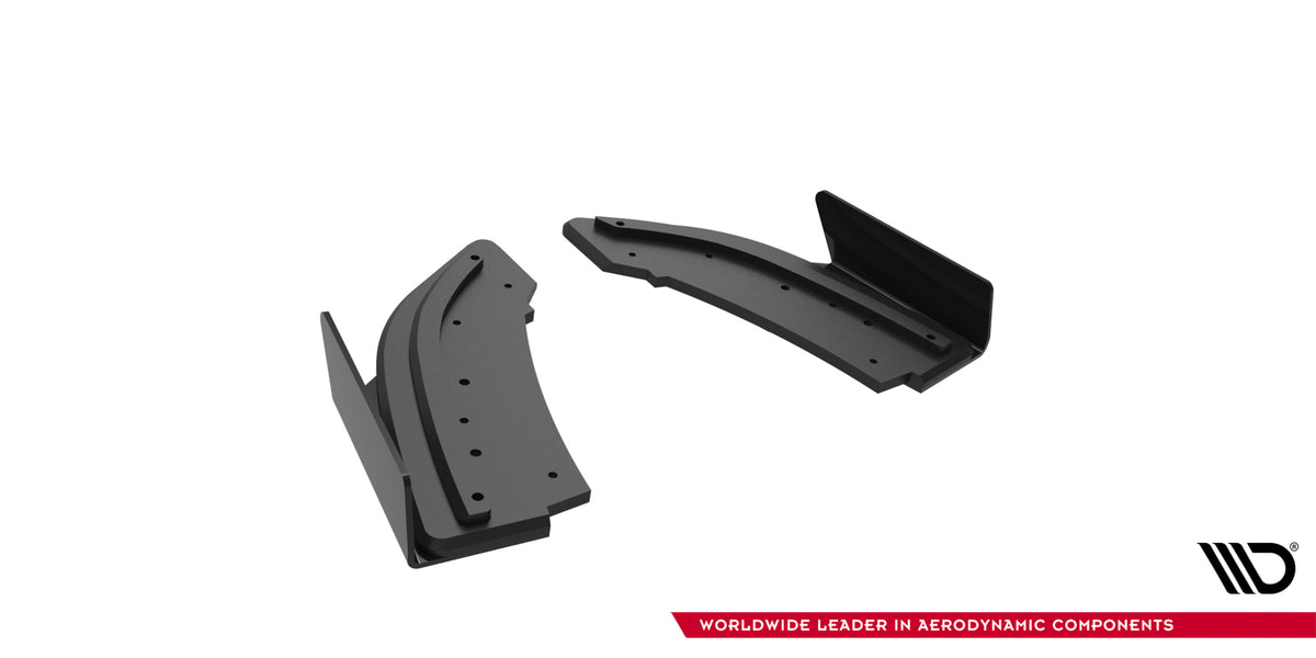 Street Pro Heck Ansatz Flaps Diffusor + Flaps passend für Mazda 3 MPS Mk1 EU Version schwarz Hochglanz – Ansicht 4