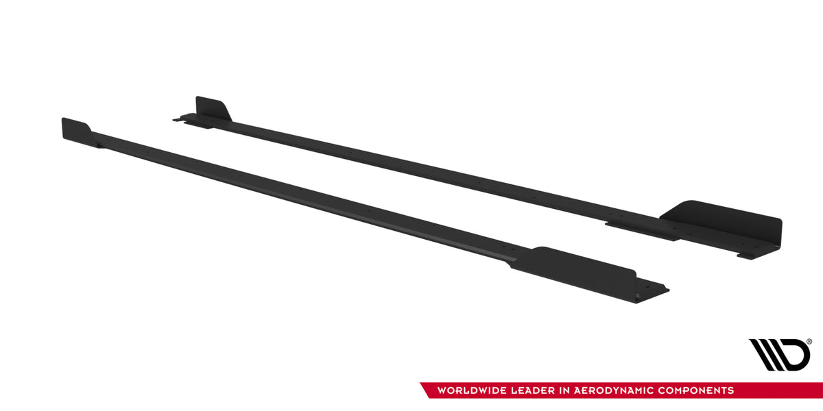 Street Pro Street+ Seitenschweller Leisten + Flaps passend für Toyota GR Corolla Mk12 schwarz Hochglanz – Ansicht 6