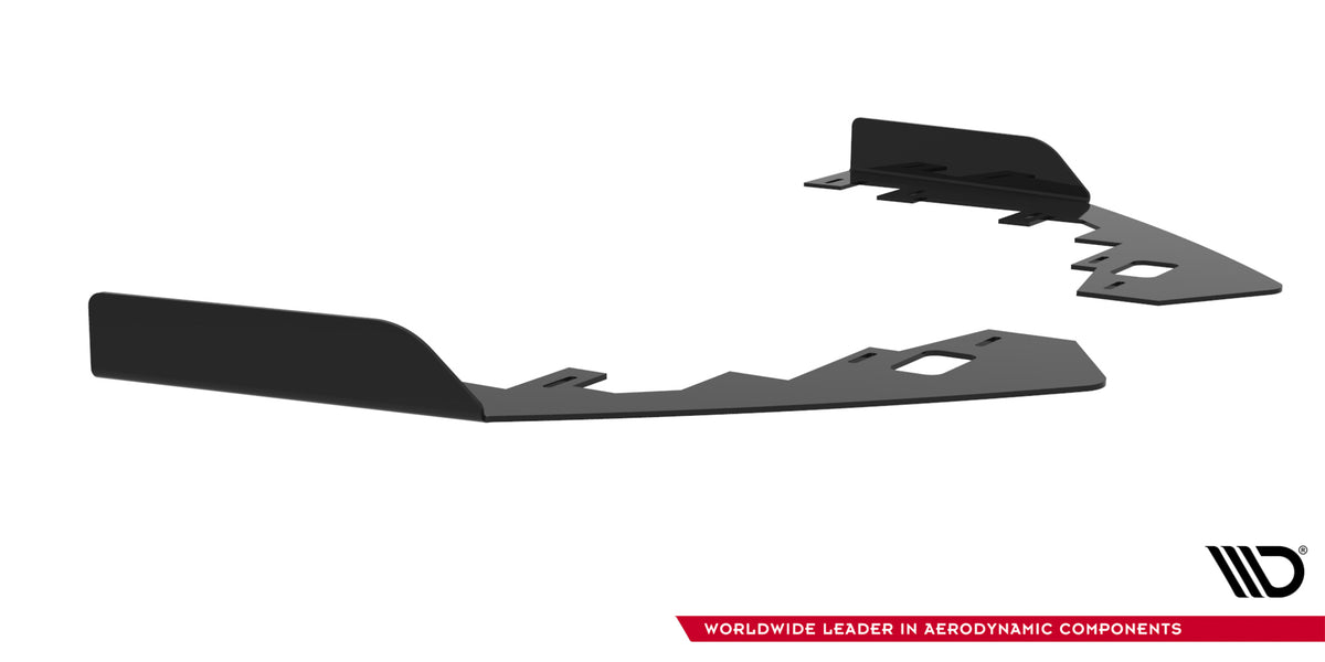Front Stoßstange Flaps passend für Flaps Toyota GR Corolla Mk12 schwarz Hochglanz – Ansicht 6