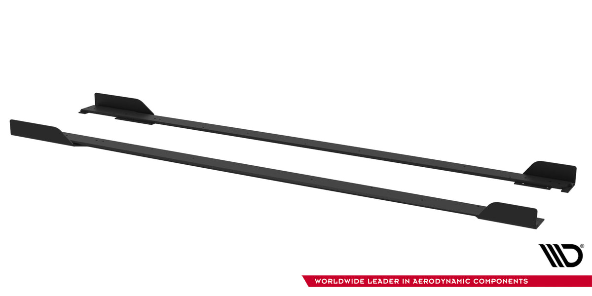 Street Pro Street+ Seitenschweller Leisten + Flaps passend für Toyota GR Corolla Mk12 schwarz Hochglanz – Ansicht 5