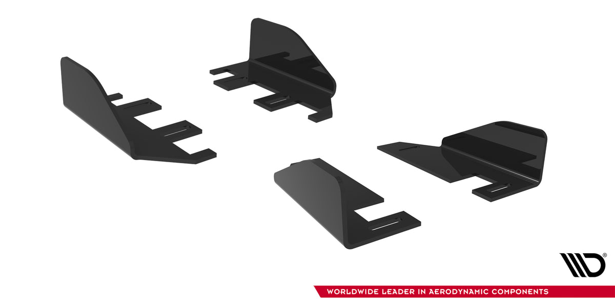 Seitenschweller Flaps passend für VW Golf R Hatchback Mk8 / Mk8 Facelift schwarz Hochglanz – Ansicht 4