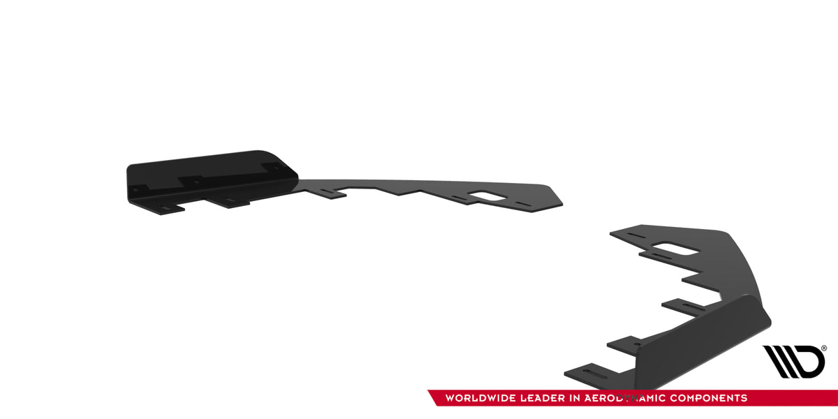 Front Stoßstange Flaps passend für Flaps Toyota GR Corolla Mk12 schwarz Hochglanz – Ansicht 7