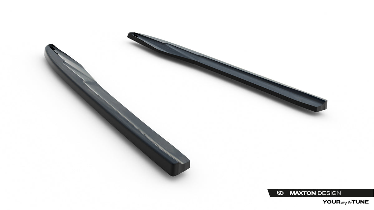Heck Ansatz Flaps Diffusor passend für Audi A6 Limousine / Avant C8 / C8 Facelift schwarz Hochglanz – Ansicht 5