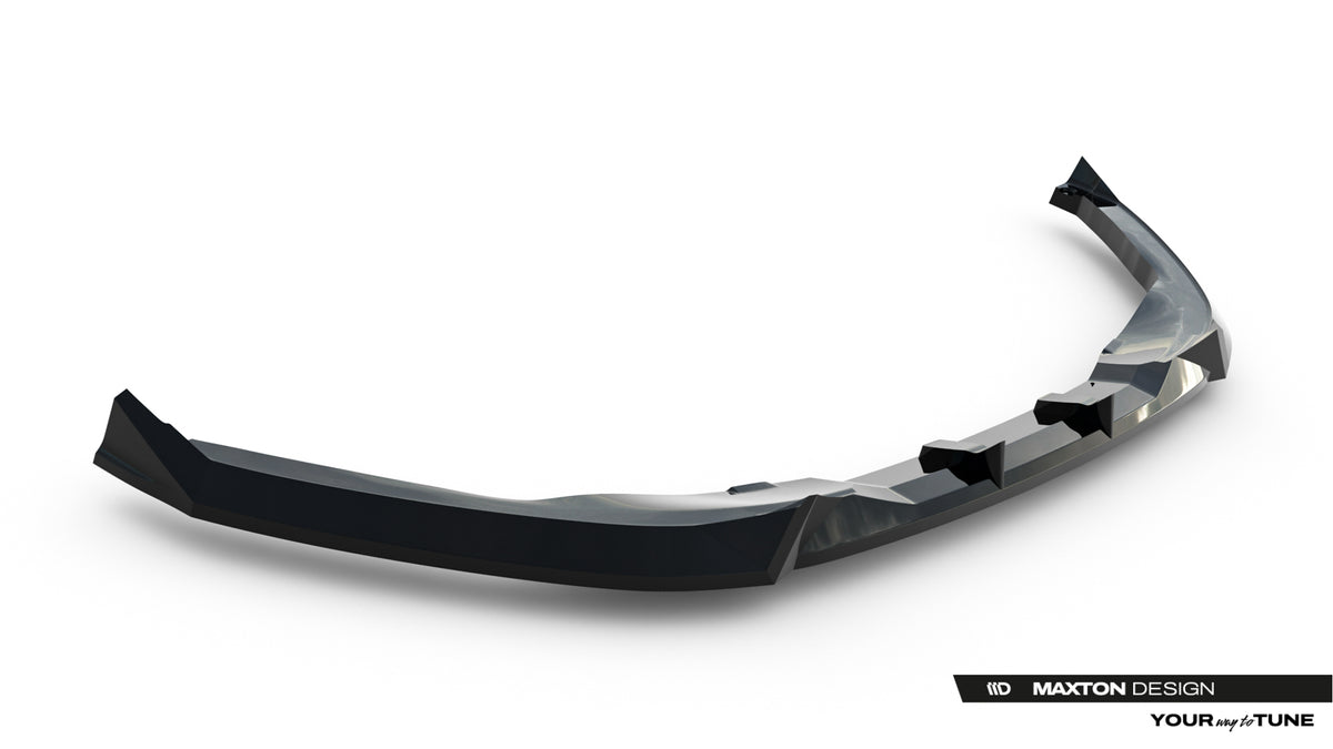 Street+ Spoilerlippe Front Ansatz passend für Toyota C-HR Mk2 schwarz Hochglanz – Ansicht 7