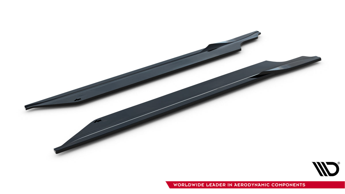 Street+ Seitenschweller Leisten passend für V.1 passend für Porsche 911 Carrera Sport Design 992 schwarz Hochglanz – Ansicht 5