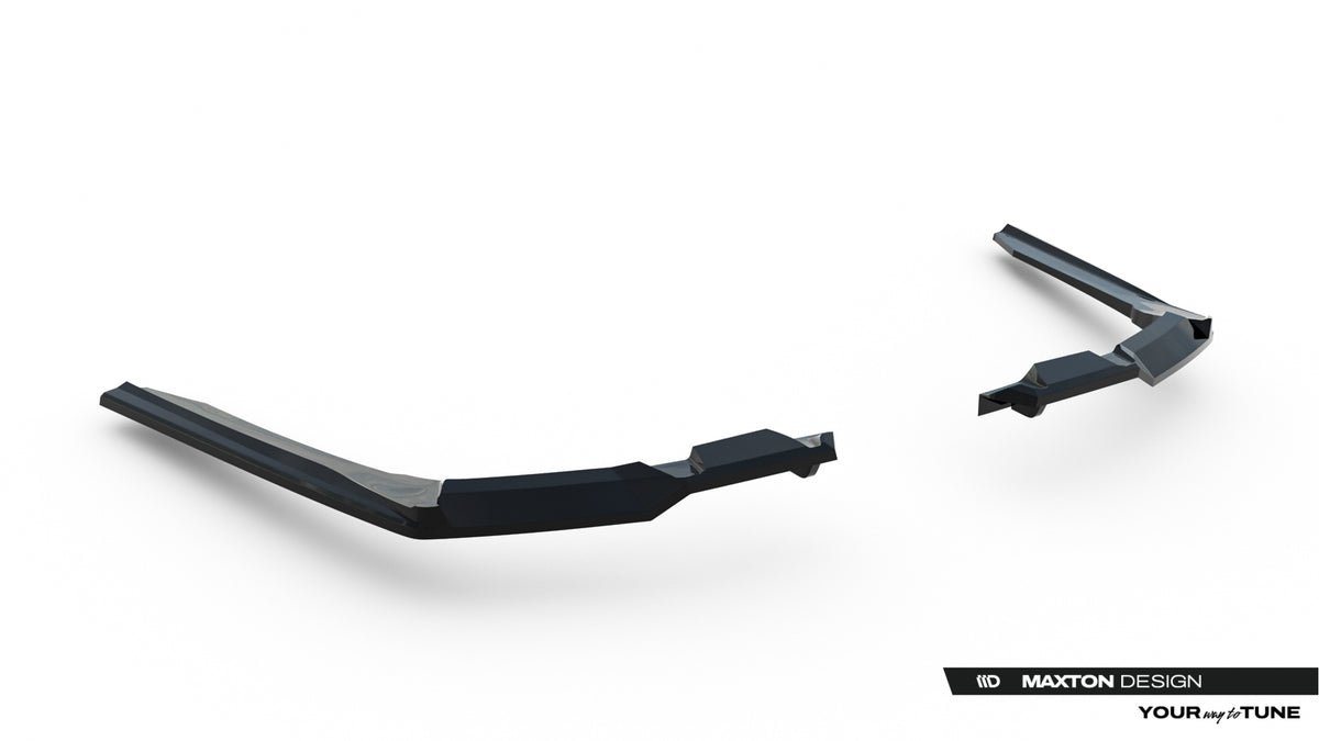 Heck Ansatz Flaps Diffusor V.2 passend für BMW 5er / i5 M-Paket Limousine / Touring G60 / G61 schwarz Hochglanz – Ansicht 7