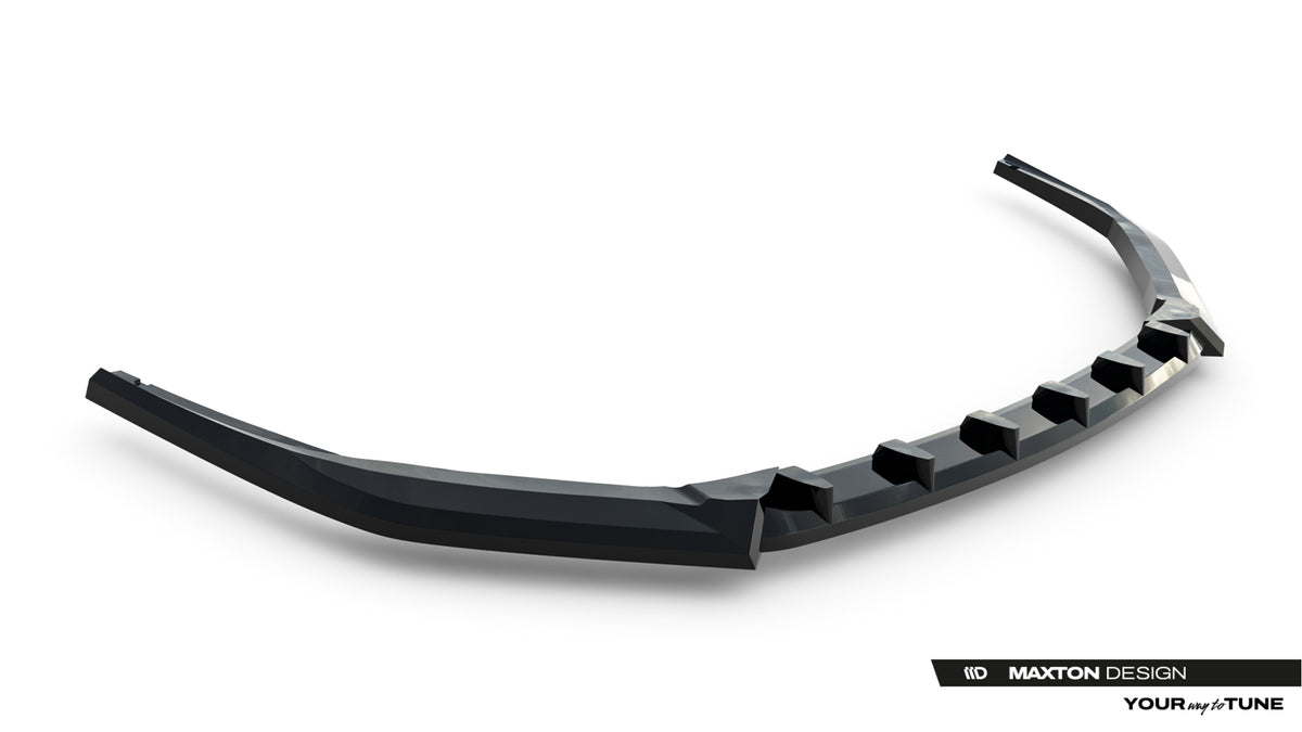 Street+ Spoilerlippe Front Ansatz passend für Lexus RX F-Sport Mk4 Facelift schwarz Hochglanz – Ansicht 5
