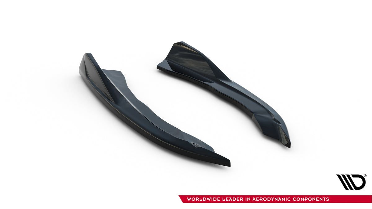 Heck Ansatz Flaps Diffusor V.8 passend für BMW 4er M-Paket G22 / G23 / G22 Facelift / G23 Facelift schwarz Hochglanz – Ansicht 5