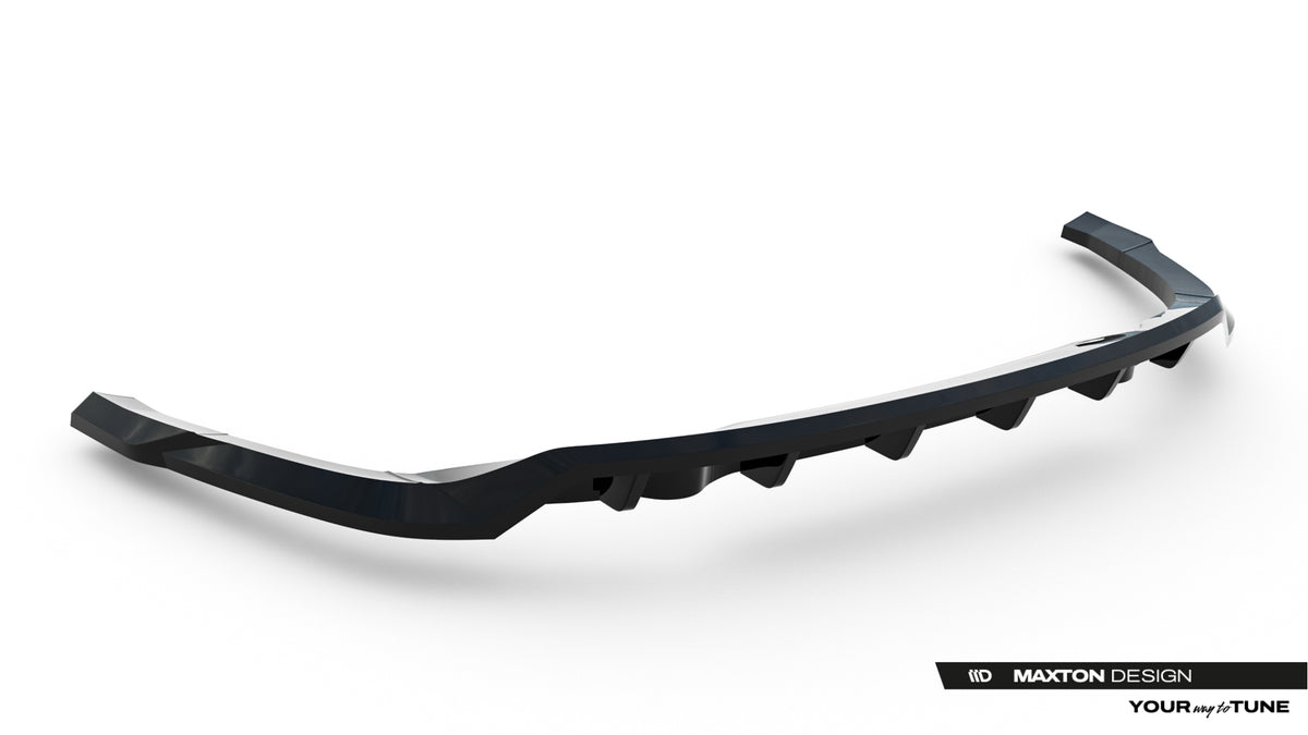 Street+ Mittlerer Diffusor RACE passend für Jaguar F-Pace R-Sport X761 Facelift schwarz Hochglanz – Ansicht 5